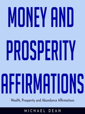 cover image of MONEY AND PROSPERITY AFFIRMATIONS